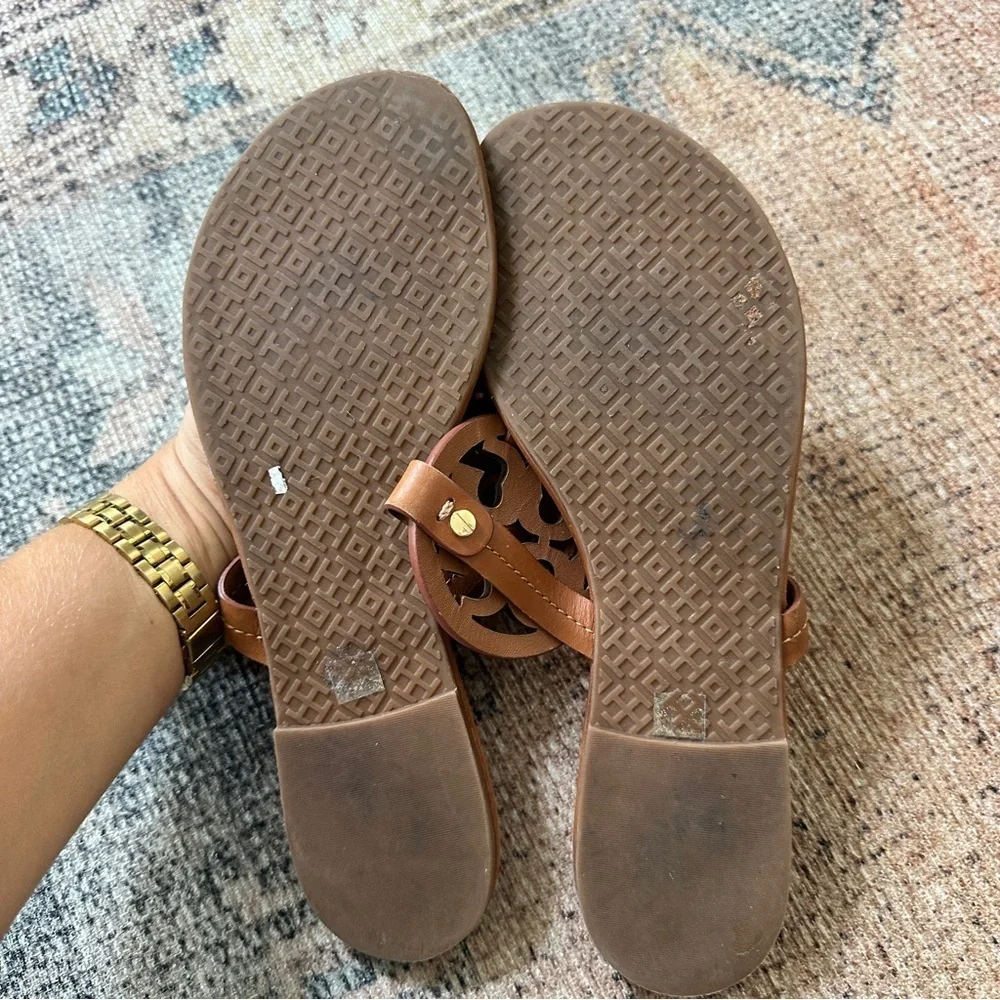 Tory Burch Brown Leather Sandals sz 9